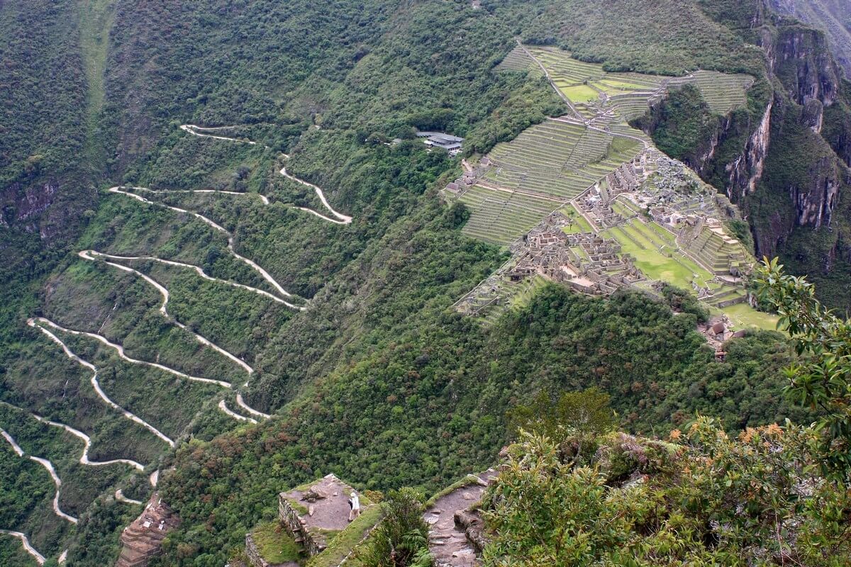 Best Time to Visit Machu Picchu   Peru Curvy road from Aguas Calienter to Machu Picchu